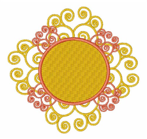 Sun Swirl Machine Embroidery Design