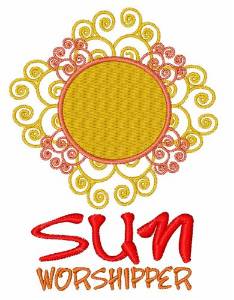 Picture of Sun Worshipper Machine Embroidery Design
