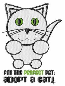 Picture of Adopt a Cat Machine Embroidery Design