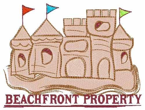Beachfront Property Machine Embroidery Design