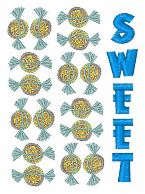 Picture of Sweet Candy Machine Embroidery Design