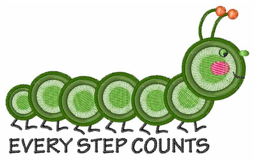 Every Step Counts Machine Embroidery Design