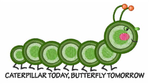 Caterpillar Today Machine Embroidery Design