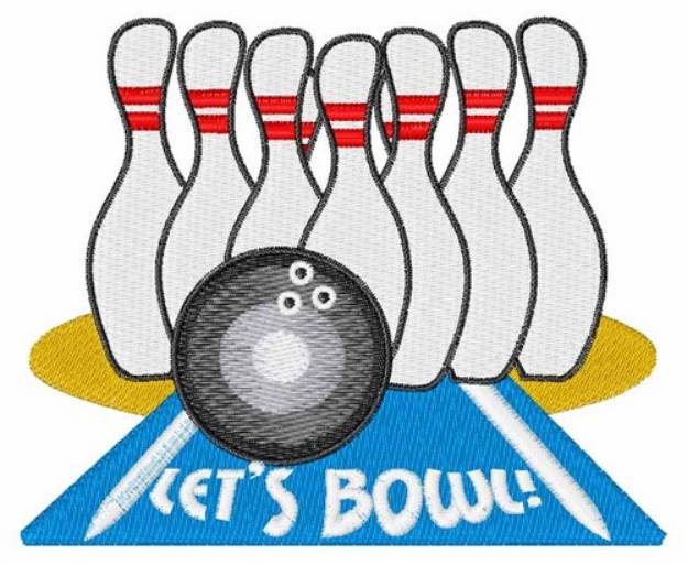 Picture of Lets Bowl Machine Embroidery Design