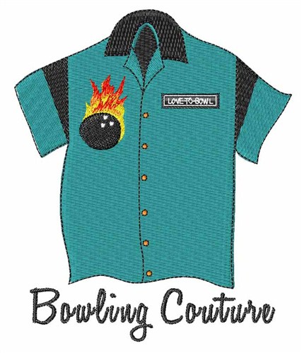 Bowling Couture Machine Embroidery Design