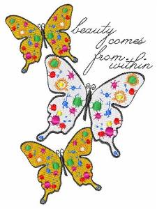 Picture of Beauty From Within Machine Embroidery Design