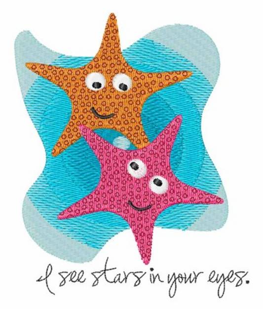 Picture of I See Stars Machine Embroidery Design