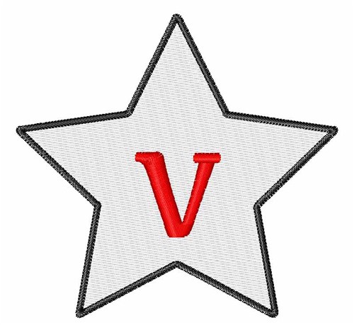 Star Font Lowercase v Machine Embroidery Design