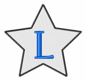 Picture of Star Font Uppercase L Machine Embroidery Design