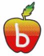 Picture of Apple Font Lowercase b Machine Embroidery Design
