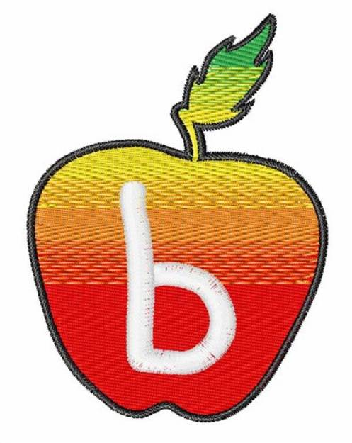 Picture of Apple Font Lowercase b Machine Embroidery Design