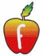 Picture of Apple Font Lowercase f Machine Embroidery Design
