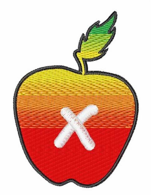 Picture of Apple Font Lowercase x Machine Embroidery Design