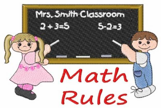 Picture of Math Rules Machine Embroidery Design