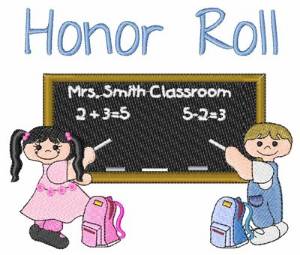 Picture of Honor Roll Machine Embroidery Design