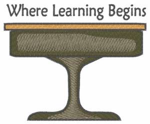 Picture of Where Learning Begins Machine Embroidery Design