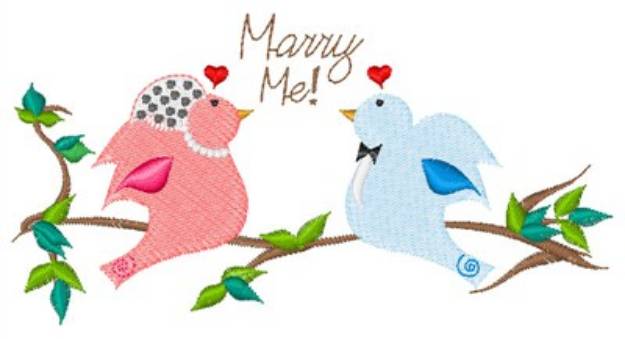 Picture of Marry Me Machine Embroidery Design