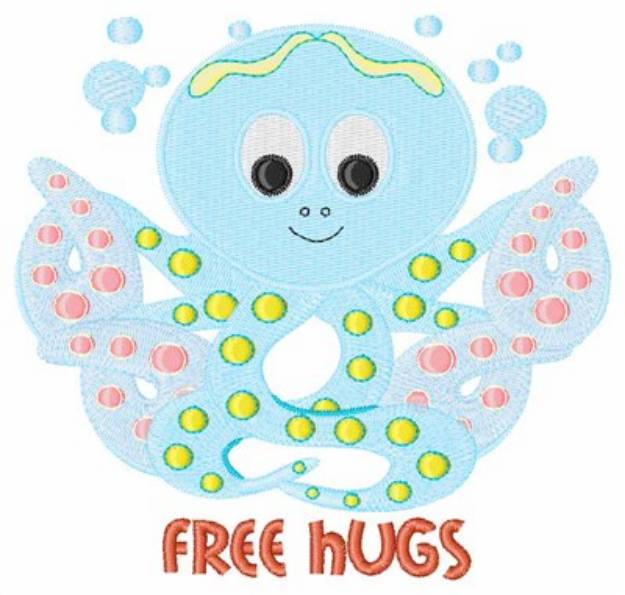 Picture of Free Hugs Machine Embroidery Design