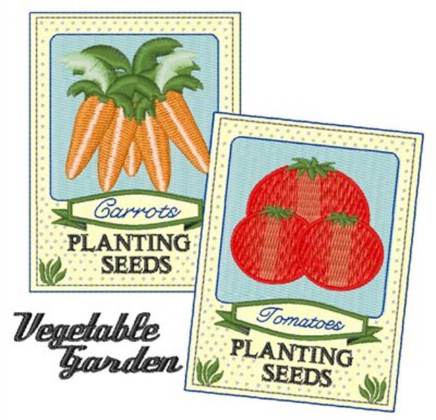 Picture of Vegetable Garden Machine Embroidery Design