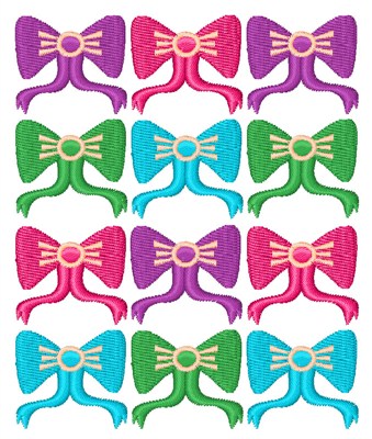 Ribbons & Bows Machine Embroidery Design