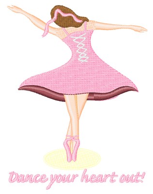Dance Your Heart Machine Embroidery Design