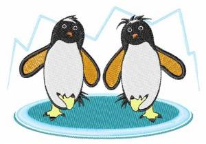 Picture of Penguins on Ice Machine Embroidery Design
