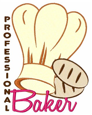 Professional Baker Machine Embroidery Design