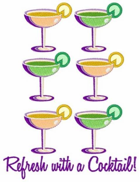 Picture of Refreshing Cocktail Machine Embroidery Design