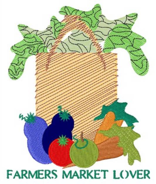 Picture of Farmers Market Lover Machine Embroidery Design