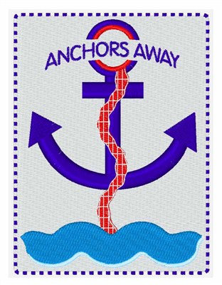 Anchors Away Machine Embroidery Design