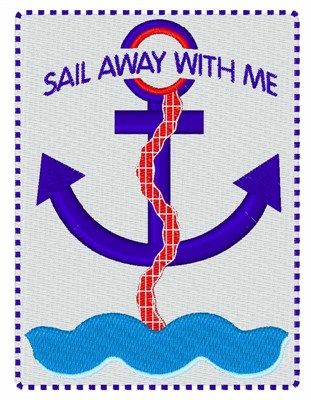 Sail Away Machine Embroidery Design