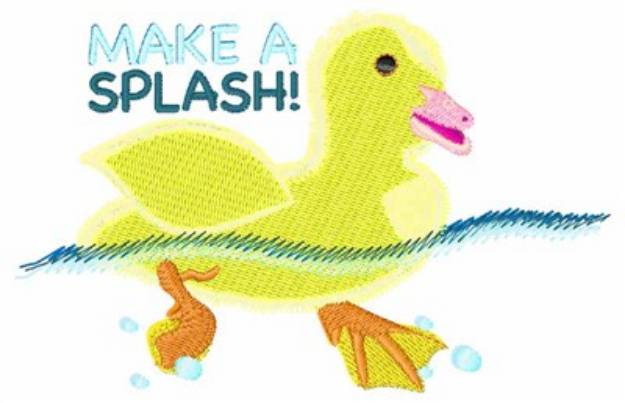 Picture of Make a Splash Machine Embroidery Design