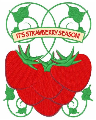 Strawberry Season Machine Embroidery Design