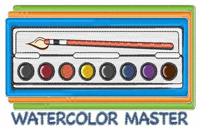 Watercolor Master Machine Embroidery Design