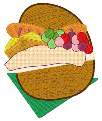 Picnic Basket Machine Embroidery Design