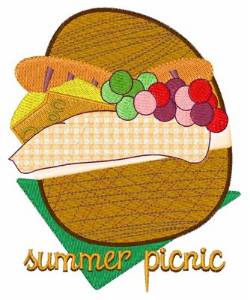 Picture of Summer Picnic Machine Embroidery Design