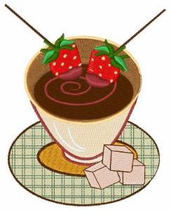 Picture of Chocolate Fondue Machine Embroidery Design