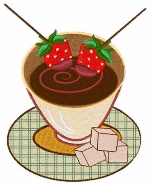 Picture of Chocolate Fondue Machine Embroidery Design