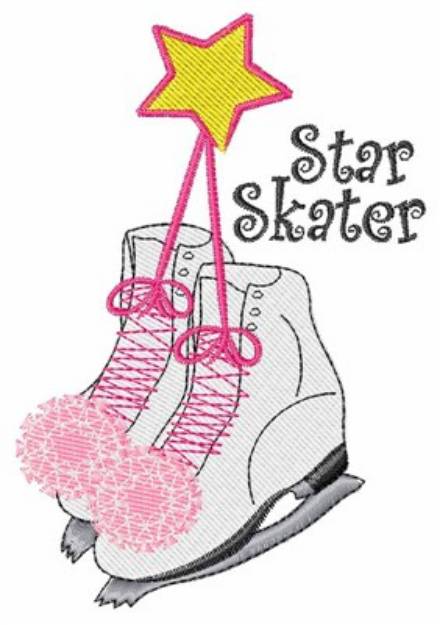 Picture of Star Skater Machine Embroidery Design