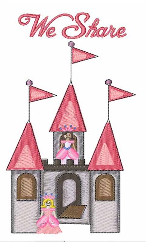 Princess Fairytale Machine Embroidery Design