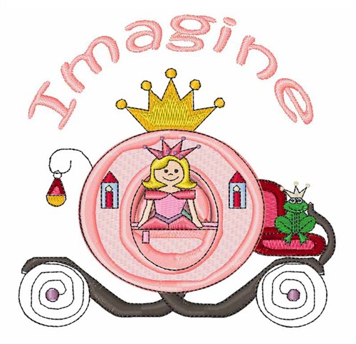 Princess Carriage Machine Embroidery Design