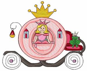 Picture of Princess Carriage Machine Embroidery Design