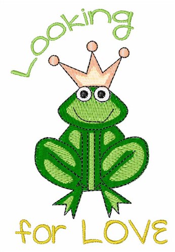 Frog Love Machine Embroidery Design