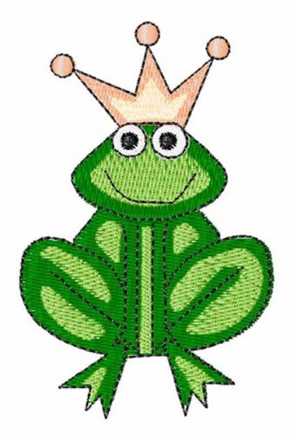 Picture of Prince Frog Machine Embroidery Design