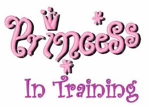 Picture of Princess In Training Machine Embroidery Design