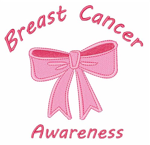 Breast Cancer Awareness Machine Embroidery Design