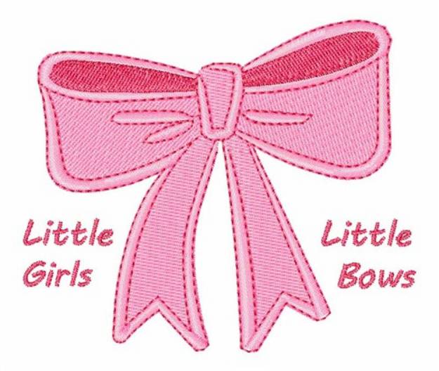 Picture of Little Girls Bows Machine Embroidery Design