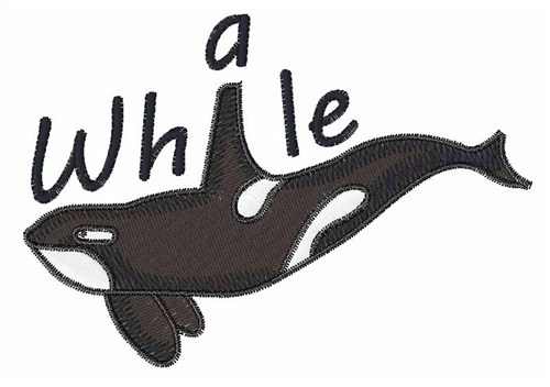 Orca Whale Machine Embroidery Design