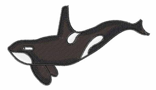 Picture of Swimming Orca Whale Machine Embroidery Design