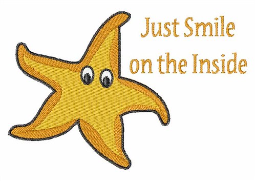 Smiling Starfish Machine Embroidery Design